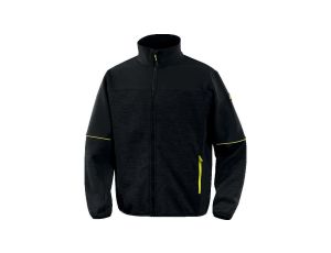 Bluza z siatki poliestrowej I tkaniny Softshell, kolor Czarny, rozmiar: XXL, BEAV2NOXX