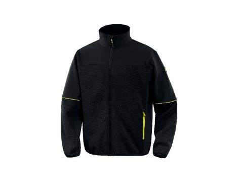Bluza z siatki poliestrowej I tkaniny Softshell, kolor Czarny, rozmiar: 3XL, BEAV2NO3X