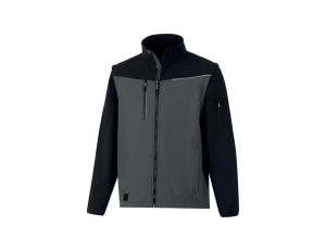 Softshell 2 w 1, 2 warstwy laminowane, kolor Szaro-czarny, rozmiar: 3XL, SOCCIGR3X