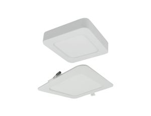 Oprawa downlight CCT 2w1 z ramka 18W 1650lm IP20 kwadrat biały EC61085