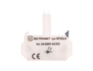 Blok podświetlający LED uniwersalny EF22LB błyskający bezbarwny 24-230V AC/DC W0-Ł EF22LB B