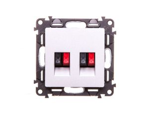 VALENA LIFE Gniazdo głośnikowe aluminium 753378