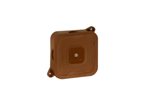 Puszka natynkowa pusta 4 wlotów VIPLAST VP-2 BRĄZOWA IP44 85x85x35mm 027-02