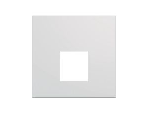 gallery Płytka czołowa pojedyncza do gniazda RJ45 oraz VDI 2M biały WXD202B
