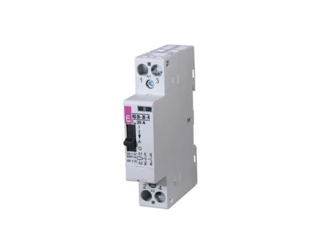 Stycznik modułowy ze sterowaniem ręcznym 20A 2 styki rozwierne (1 mod. 2 bieg.) R 20-02-R-230V AC