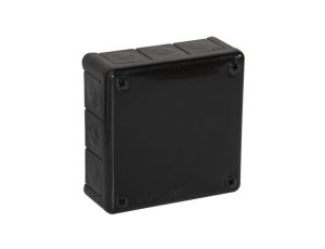 Puszka natynkowa pusta 12 wlotów VIPLAST VP-51 CZARNA IP55 118x118x46mm 051-05