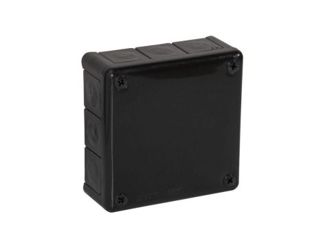 Puszka natynkowa pusta 12 wlotów VIPLAST VP-51 CZARNA IP55 118x118x46mm 051-05