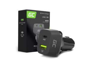ŁADOWARKA SAMOCHODOWA Green Cell 48W 1x USB-C 1x USB-A Power Delivery 30W Quick Charge 3.0 CAD33