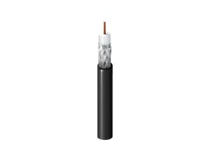 Kabel koncentryczny RG-174, 50 Ohm, AWG 25, ekran(folia 100 +oplot 90), PVC, 30m, szary, szpula BL-7805R 008100