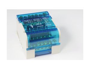 Modułowy blok rozdzielczy czterobiegunowy 4x5x6mm2 2x25mm2 TS35 ShNK4x7 85136002