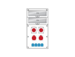Rozdzielnica R-BOX 740 34S:2x63/5,2x32/5,4x250V,IP44 B.18.740-1