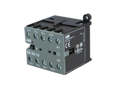 B6-30-10-01 Stycznik 3-biegunowy, NO x3, Styki pomocnicze: NO, 24VAC, 6A, B6