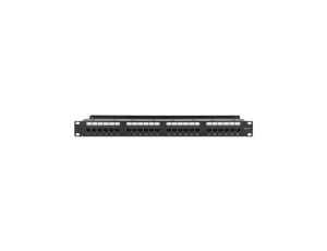 Patch Panel 24x RJ45 Cat6 UTP ze wspornikiem do kabli 721035