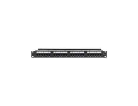 Patch Panel 24x RJ45 Cat6 UTP ze wspornikiem do kabli 721035