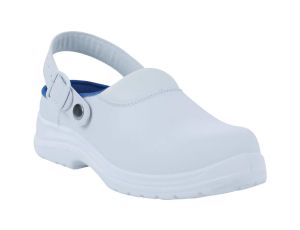 Chodaki z mikrofibry, podeszwa z dwuwarstwowego PU kolor biały rozmiar 35 MAUB4SBBC35