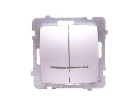 KARO Łącznik świecznikowy z podświetleniem srebrny perłowy ŁP-2SS/m/43