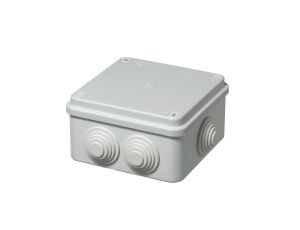 Puszka natynkowa z zaciskami seria 405 105x105x55 szary EC405C4 /opak. 60/