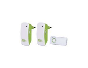 Dzwonek bezprzewodowy 100m 230V zielony P5742