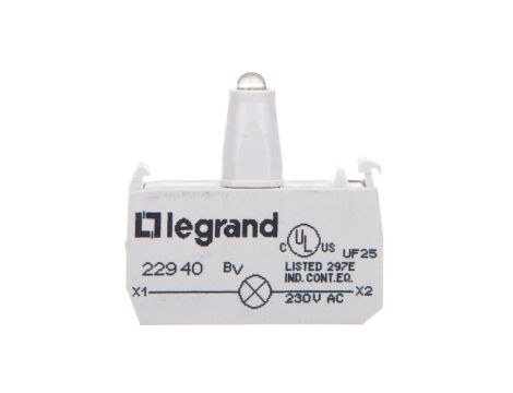 OSMOZ Korpus do główek podświetlanych biały 230V, zaciski śrubowe 022940