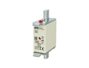 Bezpiecznik nożowy Wkładka topikowa, przemysłowa zwłoczna KOMBI NH000, NH00C gG/gL 125A 500V ETI POLAM