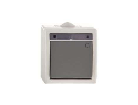 AQUANT Łącznik przycisk /dzwonek/ IP55 szary ŁNT-1D 1205-10