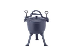 Kociołek myśliwski Kamille KM 4800M garnek żeliwny 4 L z powłoką marmurową