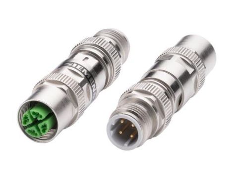Adapter przejściówka Industrial Ethernet CAT5E wtyczka M12 kod. D męski/M12 kod. X żeński 6GK1901-0DE10-6AA0