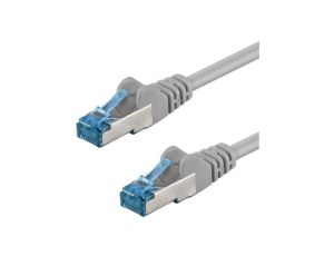 Patchcord S/FTP kat.6A PiMF kabel sieciowy LAN 2x RJ45 linka LSOH szary 3m GOOBAY