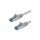 Patchcord S/FTP kat.6A PiMF kabel sieciowy LAN 2x RJ45 linka LSOH szary 3m GOOBAY