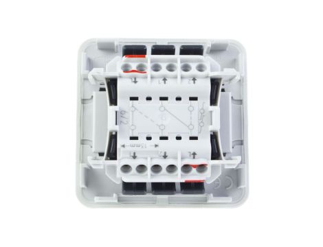 PLEXO55 Łącznik schodowy podwójny szary 069525