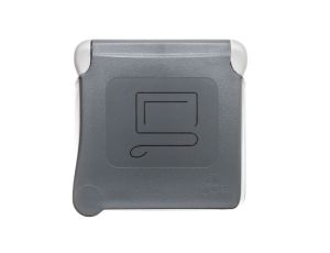 PLEXO55 Gniazdo pojedyncze z/u 16A z blokadą czerwone 069553