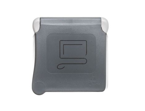 PLEXO55 Gniazdo pojedyncze z/u 16A z blokadą czerwone 069553