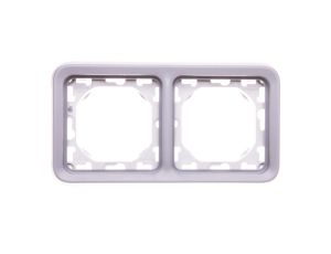 PLEXO55 Ramka podwójna pionowa szara 069685