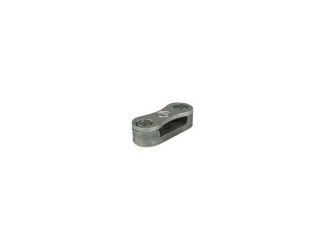 Aluminiowy zacisk do bednarki w powłoce PVC 25x3