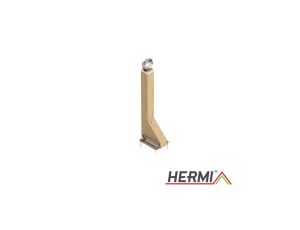 Podpora zwodu do ściany drewno dębowe / stal nierdzewna H-400mm