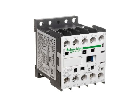 Stycznik mocy, AC3, 9A, 3P, 1NO, cewka 220/230VAC, zaciski skrzynkowe TeSys K LC1K0910M7
