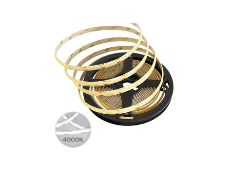 Taśma NASTRO LED COB 12W/m NW barwa neutralna, DC 12V, 480LED/m, CRI90, IP22,4000K, 5m rolka, EDO777649
