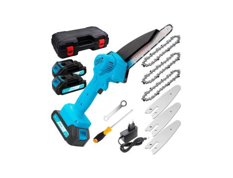 Mini elektryczna piła łańcuchowa 6 cali, akumulator 1,5 Ah Extralink TM-107