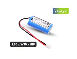 Pakiet akumulatorów LiFePO4 6,4V 1800mAh do oprawy Starlet Round 250 3H / 350 2H - L65 x W36 x H18 / 96060