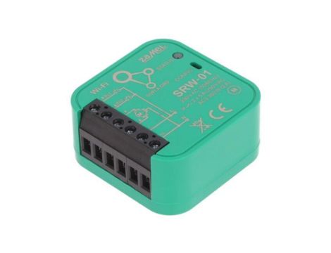 Sterownik rolet, dopuszkowy, 230VAC, IP20, -1055C, Output: 2 SRW-01