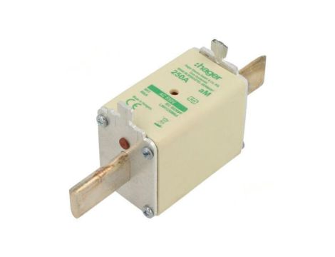 Bezpiecznik topikowy, 250A, 690VAC, aM, przemysłowy, NH1 LNH1250M6A