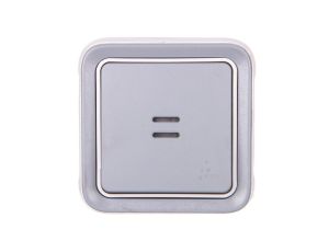 PLEXO55 Przycisk z podświetleniem szary 069821