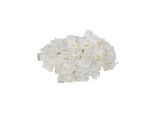 Wtyk modularny RJ45 8P8C kat.6 nieekranowany UTP uniwersalny drut linka NEKU opakowanie WORECZEK 100szt.