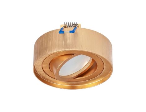 Punktowa oprawa sufitowa wpuszczana SKAND MINI 1 Gold IP20 okrągła złota EDO777548