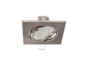 Punktowa oprawa sufitowa wpuszczana regulowana VIERA Nickel IP20 kwadratowa nikiel EDO777306