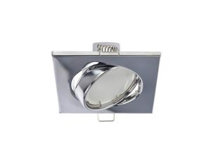 Punktowa oprawa sufitowa wpuszczana regulowana VIERA Chrome IP20 kwadratowa chrom EDO777305