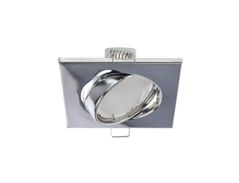 Punktowa oprawa sufitowa wpuszczana regulowana VIERA Chrome IP20 kwadratowa chrom EDO777305