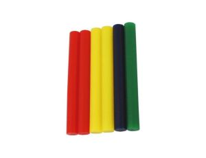 Klej termotopliwy do pistoletu na gorąco 100mm x 11mm wkłady kolorowe 6szt