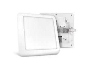 Plafon LED 2w1 Pherkad Square 8/12W 3000K-6000K IP44 Natynkowy Podtynkowy