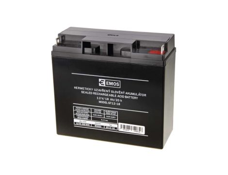 Akumulator ołowiowy AGM 12V 18Ah 12x12 B9655